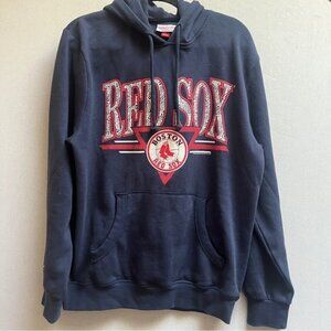 Mitchell & Ness Boston Red Sox MLB Pullover Hoodie Navy Sz L